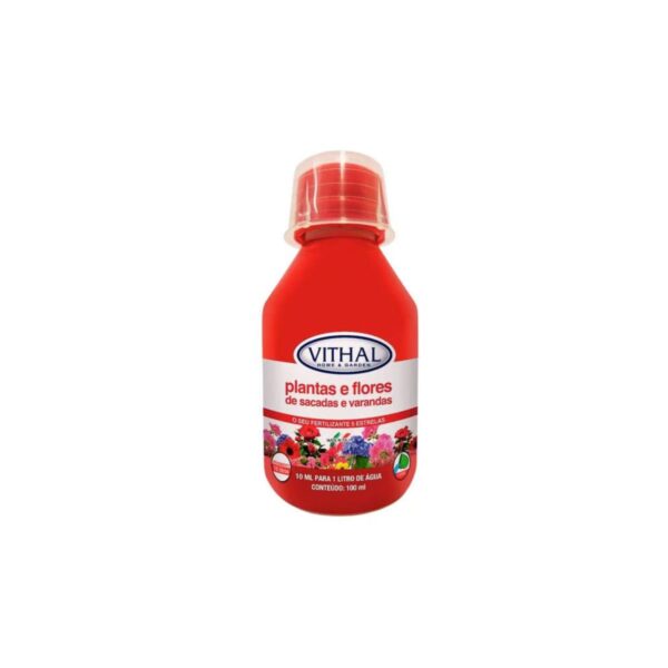 Fertilizante Vithal Plantas e Flores de Sacadas e Varandas 100ml