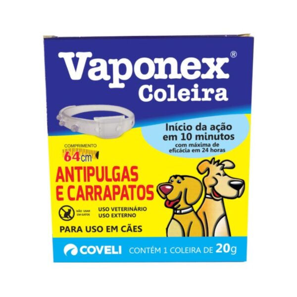 Coleira Antipulgas e Carrapatos Vaponex